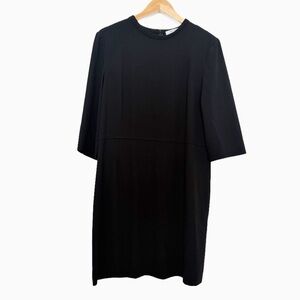 MM.LaFleur Black Long-Sleeve Shift Dress XL